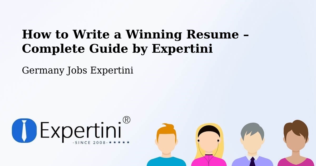 Resume Writing Guide for Job Seekers – Wangels - Wangels, Germany Jobs Expertini